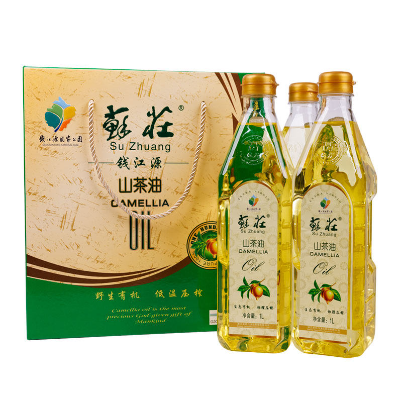 开化特产苏庄牌压榨山茶籽油3L