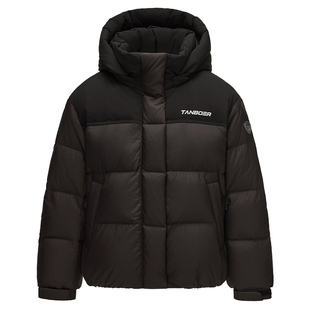 坦博尔2025冬季新款儿童羽绒服短款男童安心羽绒保暖拼色童装外套