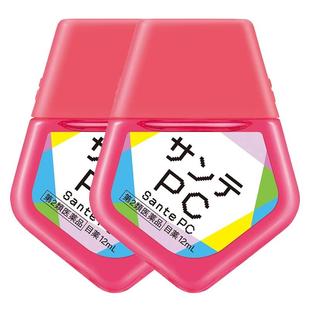 日本参天PC滴眼液 电脑手机防蓝光眼药水缓解眼疲劳12ml*2护眼