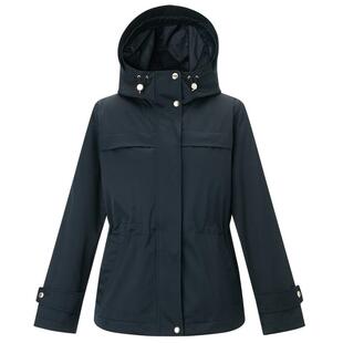 【两件套】Hazzys哈吉斯纯色休闲户外羽绒服女士秋冬季时尚外套