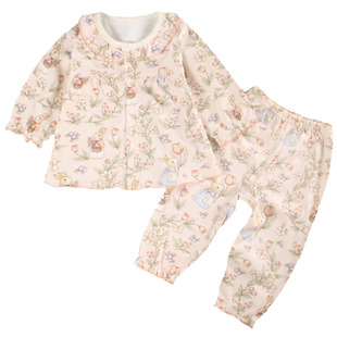 纯棉分体薄款两件套装婴儿衣服秋童小公主洋气季1一2岁女宝宝春装