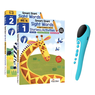 美国加州高频词练习册 Evan Moor Smart Start Sight Words 1-2 幼儿园-1年级 必学英语单词 送音频 聪慧系列教辅 2册 英文原版