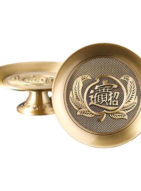 新款黄铜果盘家用上供黄铜水果盘
