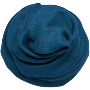 显白到发光!流行美色水鸭蓝复古纯色视觉震撼仿羊绒围巾秋冬男女