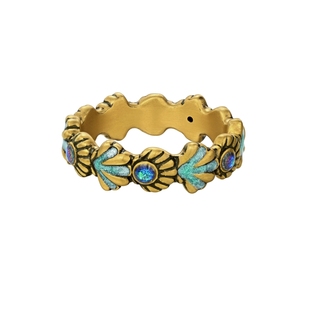 MONOLOGUE独白北纬三十度亚特兰蒂斯复古黄金戒指MR1850新年礼