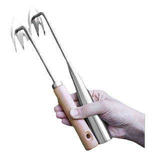 除草神器拔草连根锄头不锈钢工具多功能家用挖野菜草坪缝隙除钩草