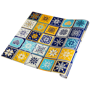 厨房防油贴纸墙面自粘墙纸防水瓷砖墙贴膜不防火橱柜灶台面耐高温