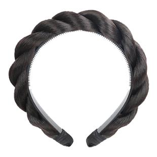 发箍假发女仿真发千金公主头蓬松自然高颅顶古风麻花辫子盘发神器