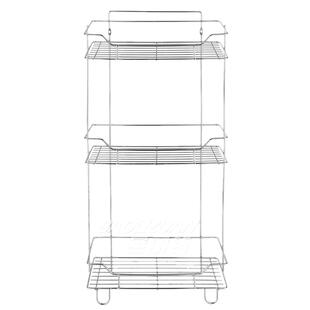 卫生间三角免打孔置物架壁挂落地不锈钢洗澡手间浴室厨房厕所收纳