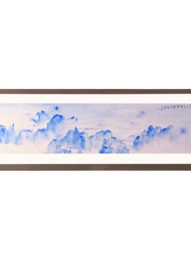 阿斯蒙迪许振原作水韵青花水墨画