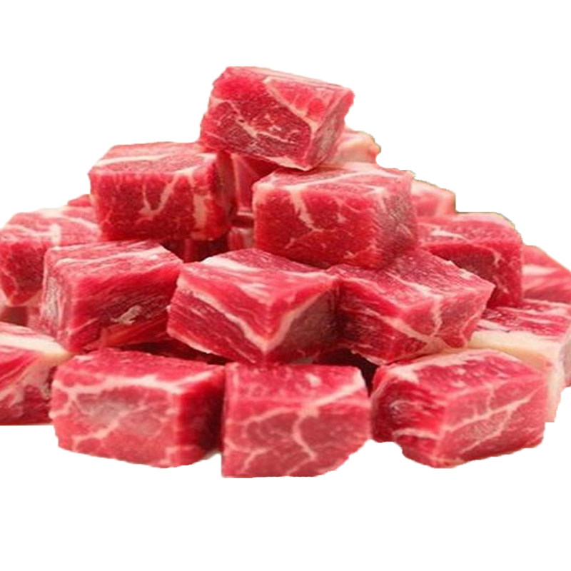 澳迈诗雪花牛肉粒牛腩粒铁板烧冷冻牛腩块调理牛肉粒500g一包