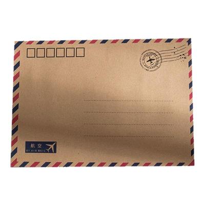 航空信封复古牛皮纸可邮寄明信片卡片生日贺卡定制信封袋可印logo高级仪式感手写信情书欧式ins信封信纸套装