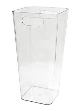【花艺师严选】高透亚克力深水醒花桶法式加大养花桶塑料方桶圆桶