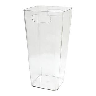 【花艺师严选】高透亚克力深水醒花桶法式加大养花桶塑料方桶圆桶