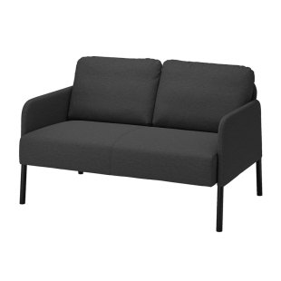 北欧宜家鲁斯达双人沙发布艺极简卧室客厅小户型小尺寸轻奢高级感