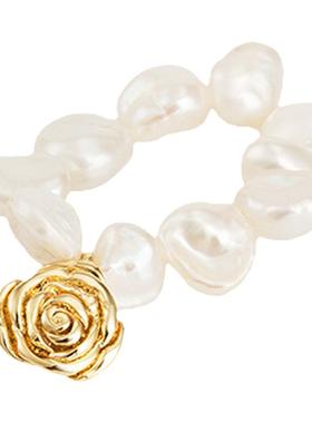 TimelessChic巴洛克珍珠玫瑰戒指