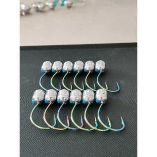 升级款 8003炫彩龙鳞泥鳅铅头钩护线管不磨线细钩条大钩门路亚专用