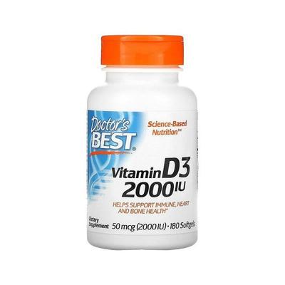 香港直发Doctor's Best金达威维生素D3软胶囊科学营养易吸收180粒