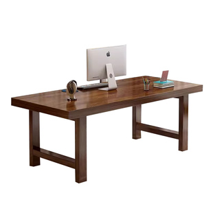 实木书桌台式电脑桌简约家用中学生小户型学习写字桌卧室办公桌子