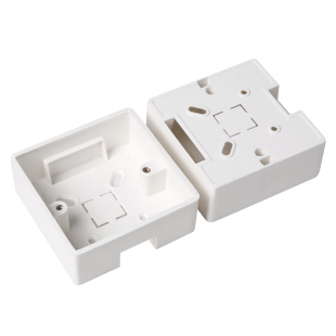 底盒86型通用PVC加厚明盒开关插座面板明装接线盒电工孖双联明盒