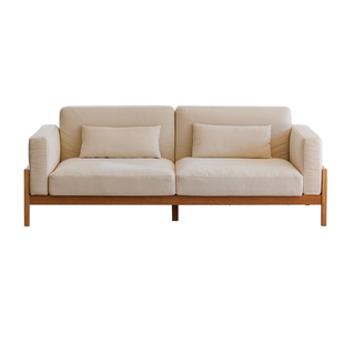 以山 空谷沙发 宋氏实木沙发樱桃木客厅侘寂风沙发黑胡桃原木沙发