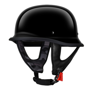 德国复古钢盔复古摩托车半盔头盔瓢盔夏季巡航瓢盔电动机车安全帽