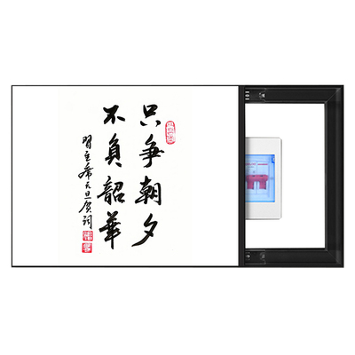 电表箱装饰画多媒体箱书房学校励志文字书法遮挡配电箱免打孔挂画