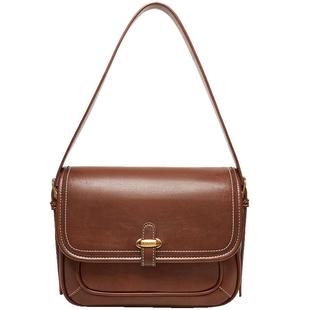 奥康豆腐包包2026新款女包植鞣皮单肩包大容量女款斜挎包新年礼物