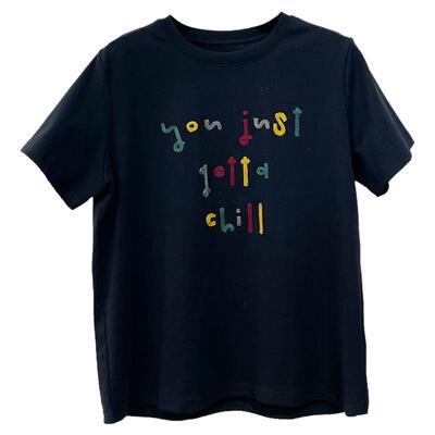 音符刺绣纯棉短袖T恤女2025新款