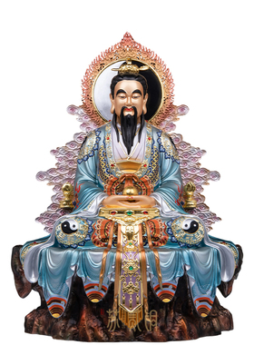 纯铜三清道祖神像摆件保平安