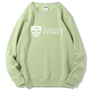 悉尼大学圆领卫衣The University of Sydney秋款外套宽松亲肤加绒