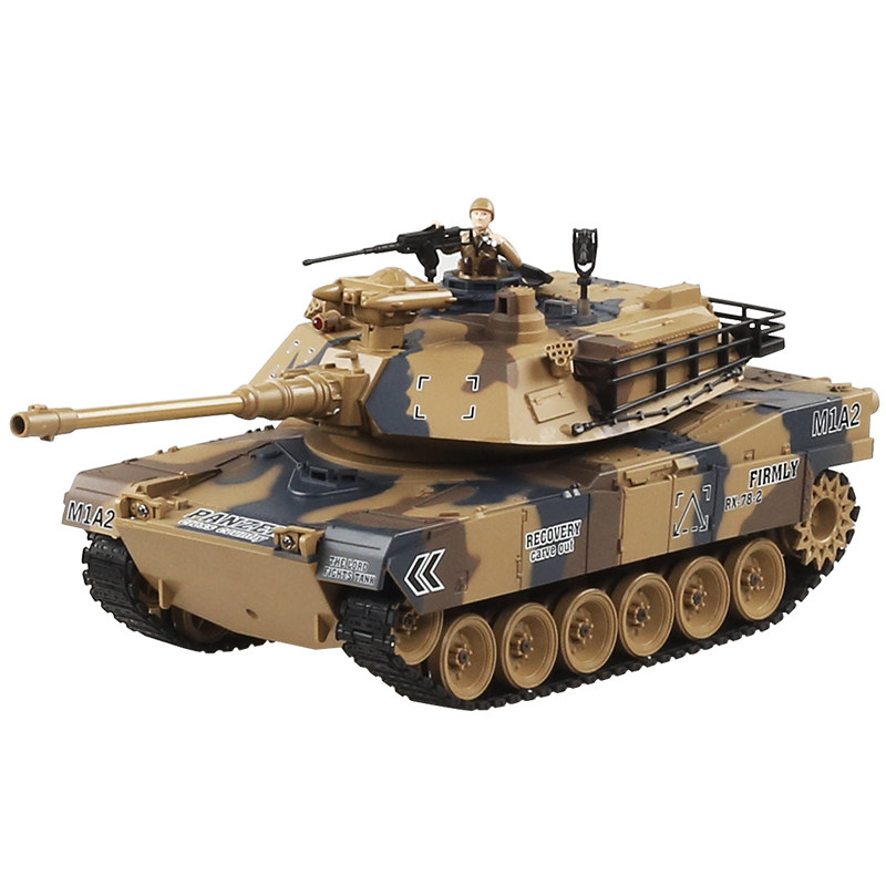 遥控对战坦克德国虎式99式充电动冒烟儿童玩具车男孩模型