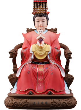 陶瓷碧霞元君送子娘娘眼光娘娘像