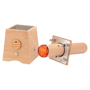 4cm艾条专用实木艾灸盒 随身灸家用木制罐筒架仪条柱固定艾炙器具