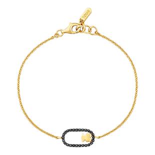 【2026新品】TOUS桃丝熊CAMILLE系列925银环形彩色宝石镂空熊手链