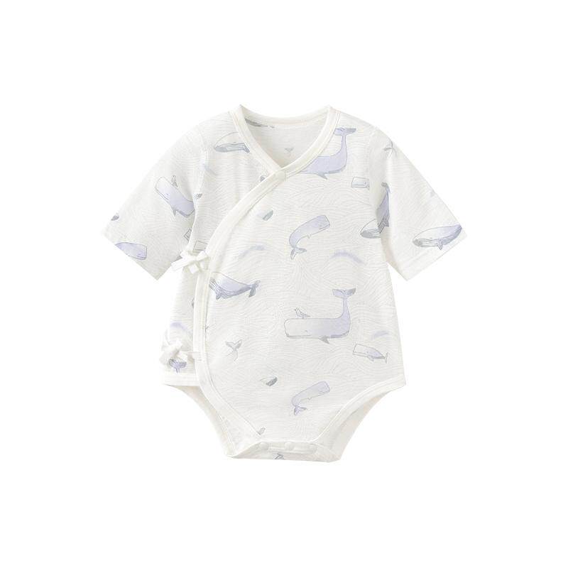 babylove新生儿包屁衣春夏纯棉婴儿三角哈衣宝宝衣服不过鲸落