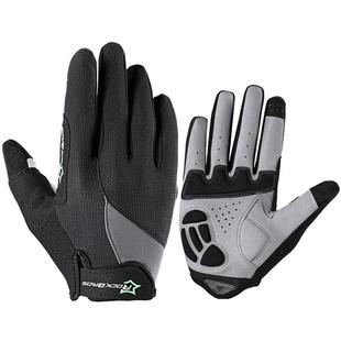 洛克兄弟骑行手套春秋冬季防晒长指触屏全指摩托车自行车手套男女