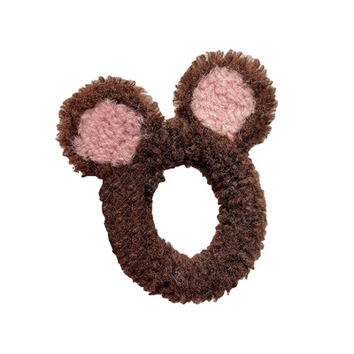 儿童卡通毛绒发绳不伤发耐用皮筋