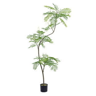 仿真绿植蓝花楹室内盆栽大型仿生植物假树轻奢客厅装饰品落地摆件