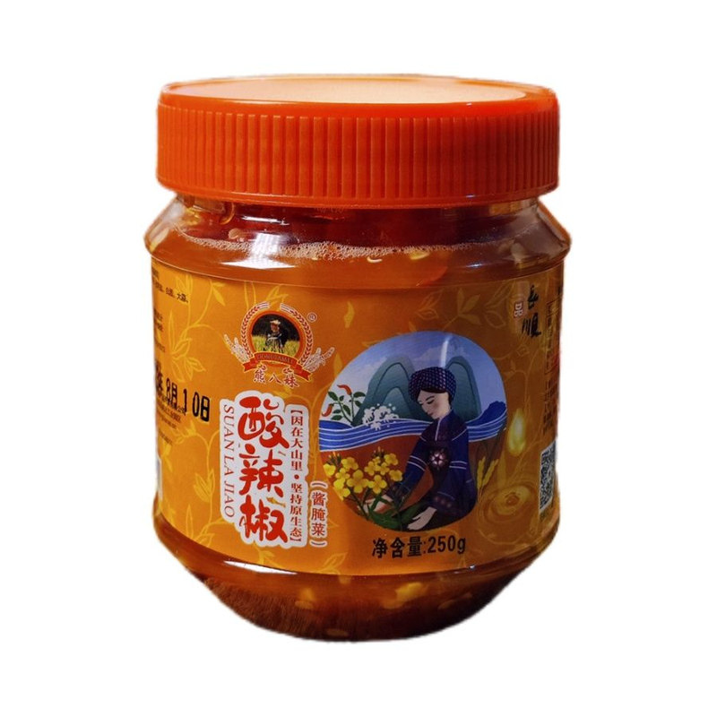 熊八妹酸辣椒贵州糟辣椒瓶装