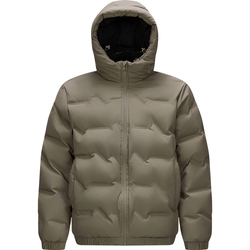 森马防泼水外套无缝压胶羽绒服男