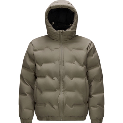 森马防泼水外套无缝压胶羽绒服男