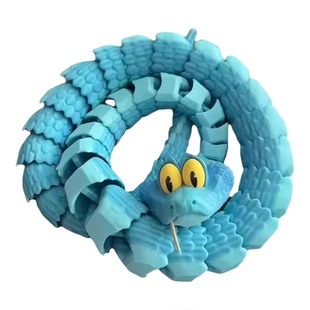 3d打印盖瑞蛇一条蛇模型儿童桌面摆件玩具疯狂动物城2周边手办