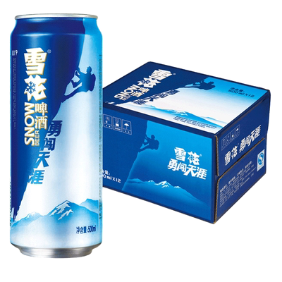 雪花啤酒勇闯天涯8度500ml×12听