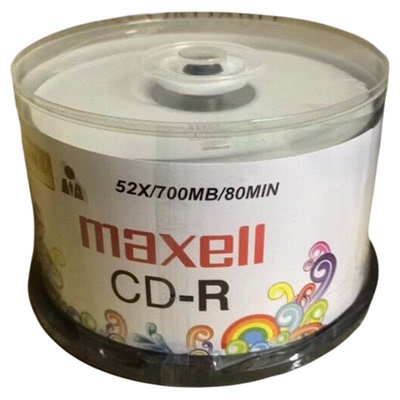 麦克赛尔CD-R52X700MB光盘50片