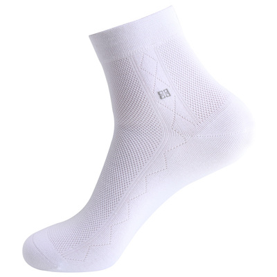 欧蒂爱男袜抗菌防臭夏季薄中腰袜