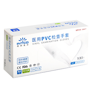 英科医疗一次性手套医用PVC无粉检查手术家务食品级专用橡胶乳胶