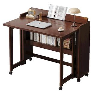 折叠书桌家用学生电脑桌子工作台床边桌办公桌现代简约移动小桌子