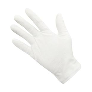 白手套纯棉尼龙工厂碳纤维防静电作业劳保加厚耐磨透气薄白棉手套