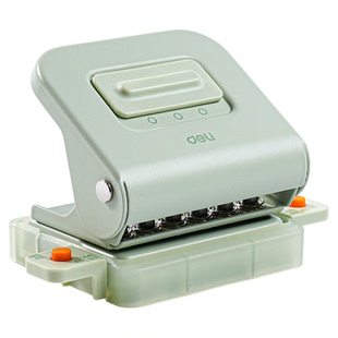 得力打孔器六孔三孔打孔机多孔活页本a4纸打孔学生试卷资料作业本手帐用打洞器小型便携打洞机开孔打眼高颜值